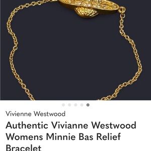 Vivienne Westwood Gold Orb Charm Bracelet